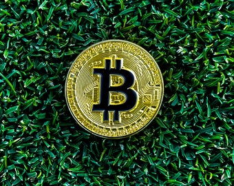 Bitcoin golf ball marker | Golf accessory