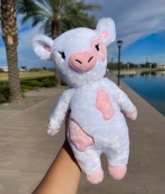 plush strawberry cow