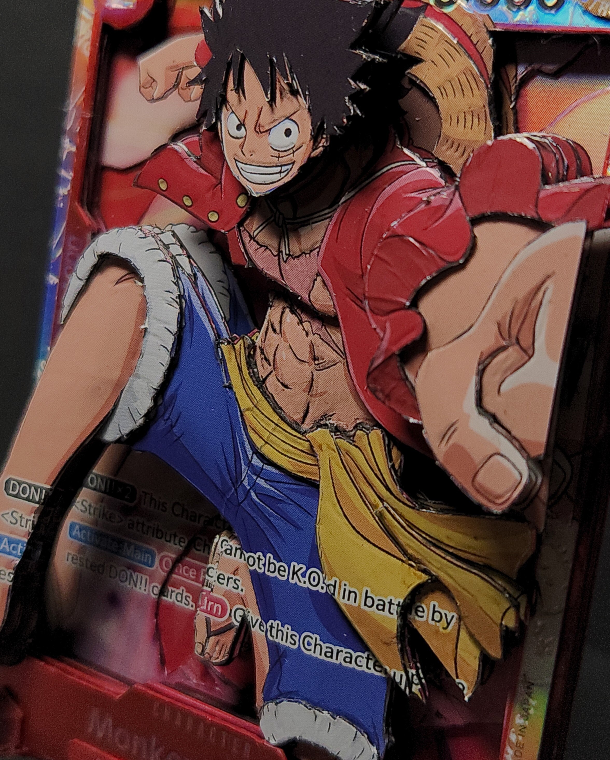 A6 Card Luffy Venom One Piece 