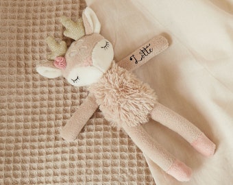 Cuddly toy deer personalized, baby cuddly toy, baby gift, personalized cuddly toy, birth gift, Easter, deer Ella