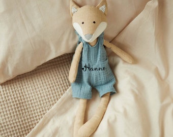 Cuddly toy fox, cuddly toy with name, fox customizable, Easter | Birth gift | birthday | Baptism, Bieco