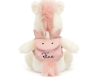 Kuscheltier Einhorn personalisiert, Einhorn mit Namen, Ostern, Geschenk zur Geburt, Geburtstag, Stofftier, Kuscheltier Einhorn