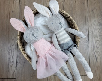 Peluche lapin personnalisée, peluche personnalisée, cadeau de bébé, naissance, peluche avec nom, cadeau, naissance