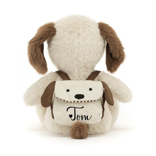Cuddly toy dog personalized, Easter, gift for birth, birthday, cuddly toy dog, back to school, gift back to school, puppy