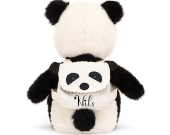 Kuscheltier Panda personalisiert, Ostern, Geschenk zur Geburt, Geburtstag, Kuscheltier Panda, Schulanfang, Geschenk Schulanfang, Panda