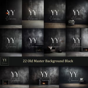 May include: A set of 22 digital backgrounds in black and white, featuring a distressed, textured look. The backgrounds are perfect for photographers and graphic designers looking to create a moody, vintage aesthetic.