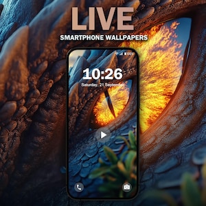 Dragon Eye Phone Live Wallpaper V2 | MP4 JPG for Android | Fantasy Theme | Mystical Aesthetic | Homescreen | Lockscreen