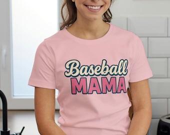 Baseball Mama PNG, Retro Baseball Mom Sublimation Design, Game Day Sports Mom Shirt PNG, Distressed Vintage Script Baseball Graphic V5