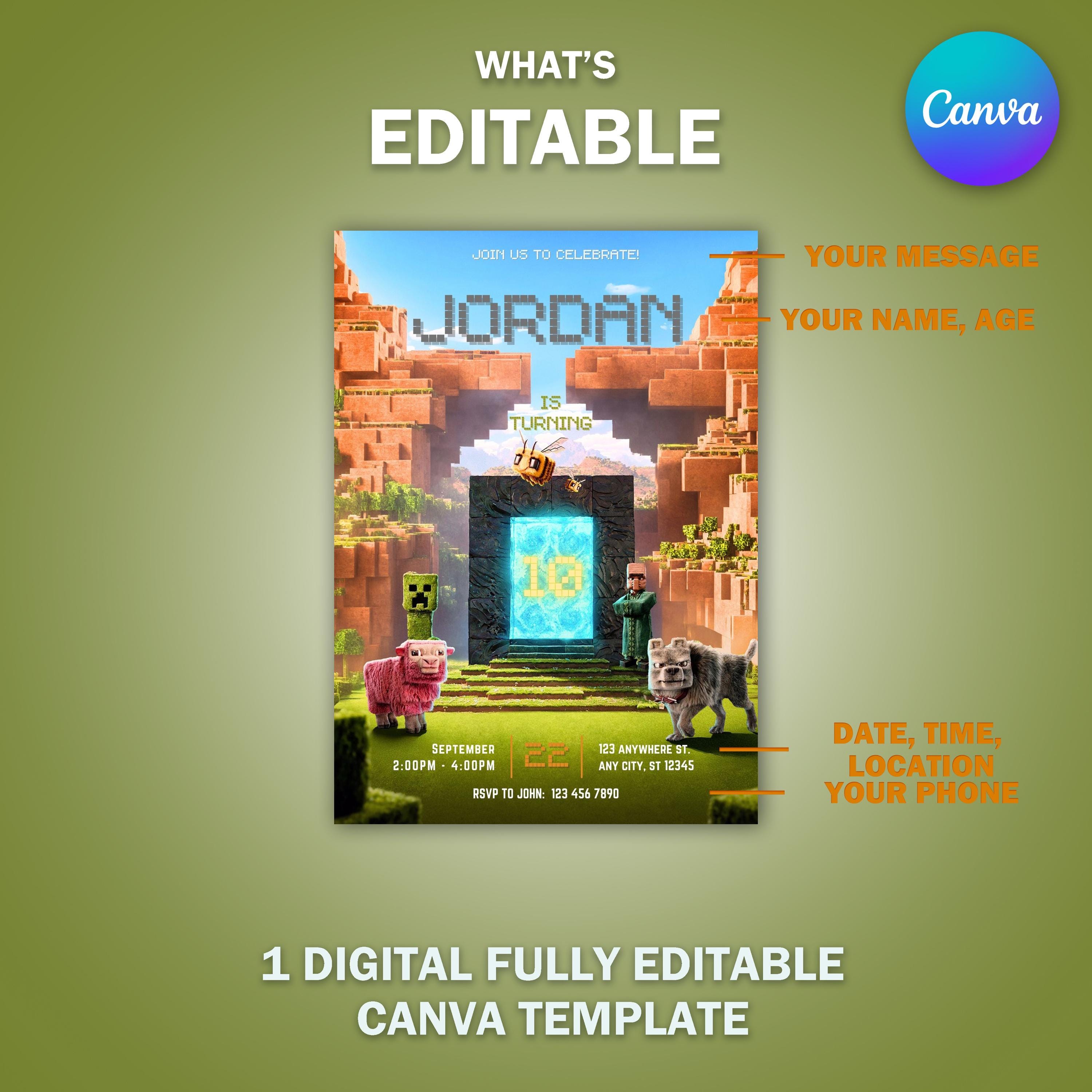 Digital Canva Invitation