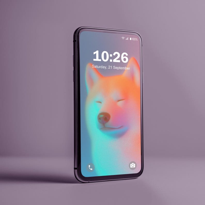 Dog Animals Aesthetic Phone Wallpapers V2 Smartphone Wallpaper Set Cute