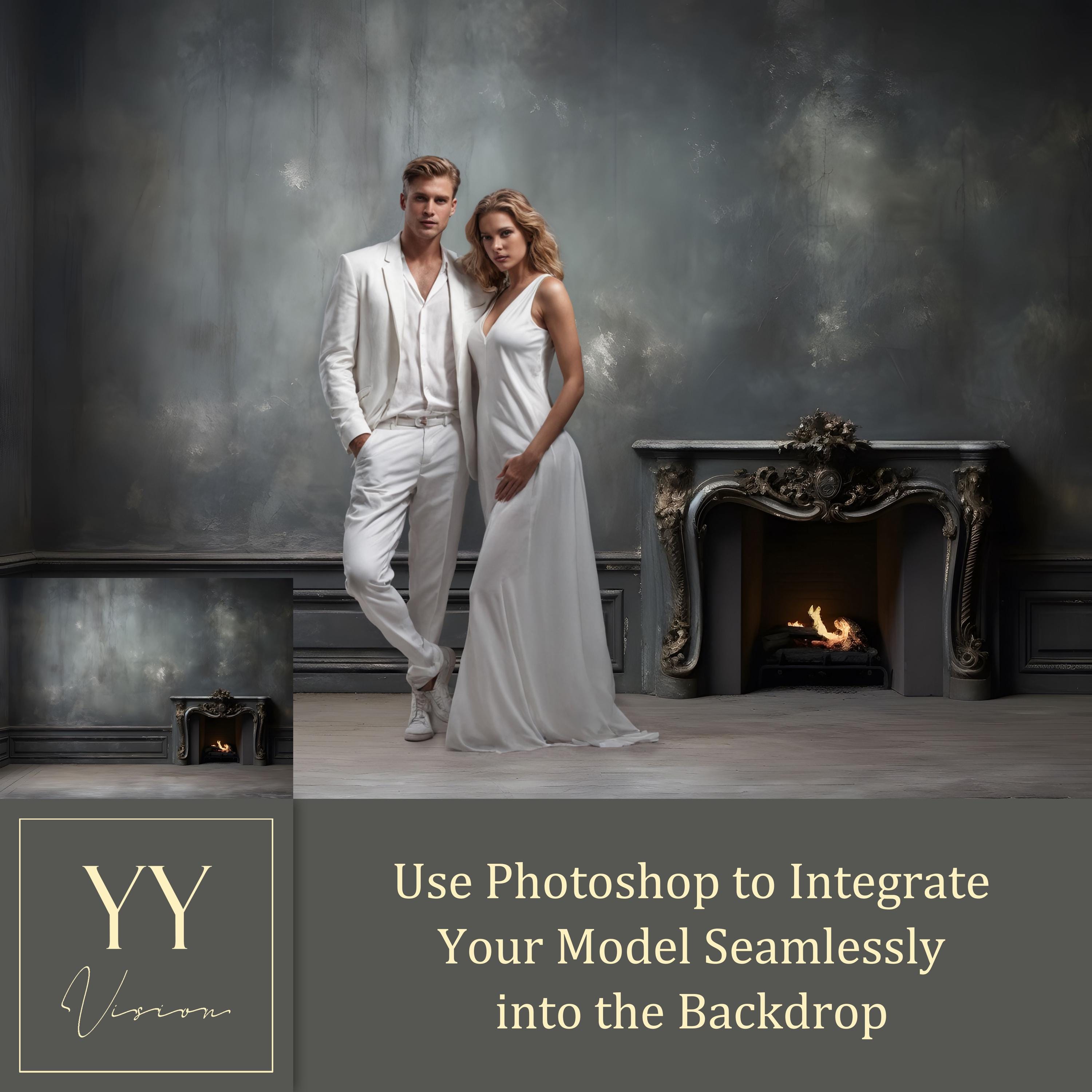 Imaster Background 22 Old Master Studio Background Dark Gray Digital Backdrops Sets for ...