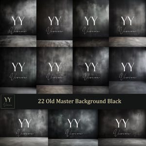 May include: A set of 22 digital backgrounds in black and white with a textured, aged look. The backgrounds are perfect for photographers and graphic designers who want to create a vintage or moody aesthetic.