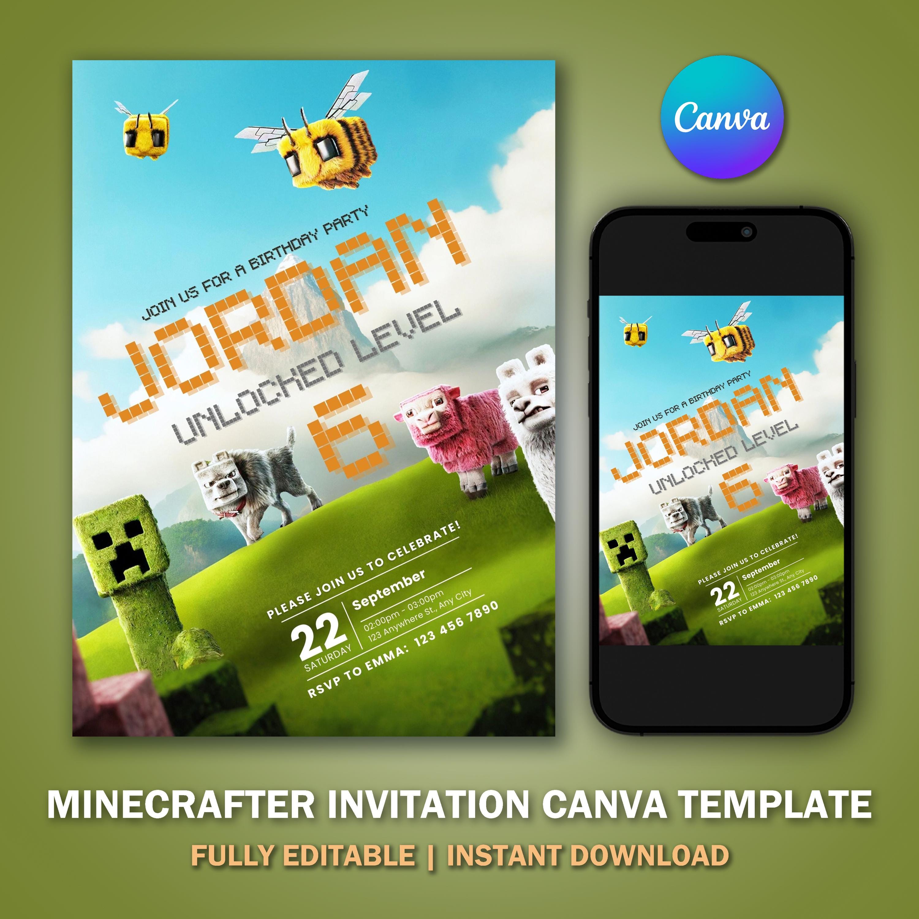 Flexible Digital Invite Template