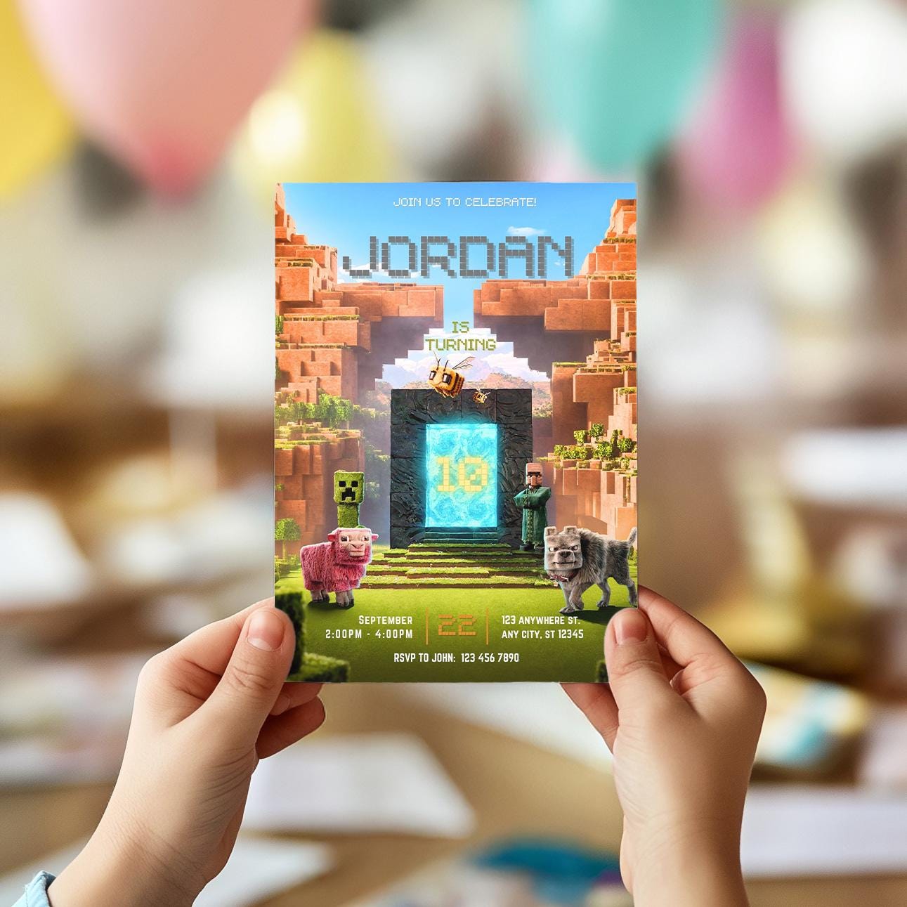 Digital Canva Invitation