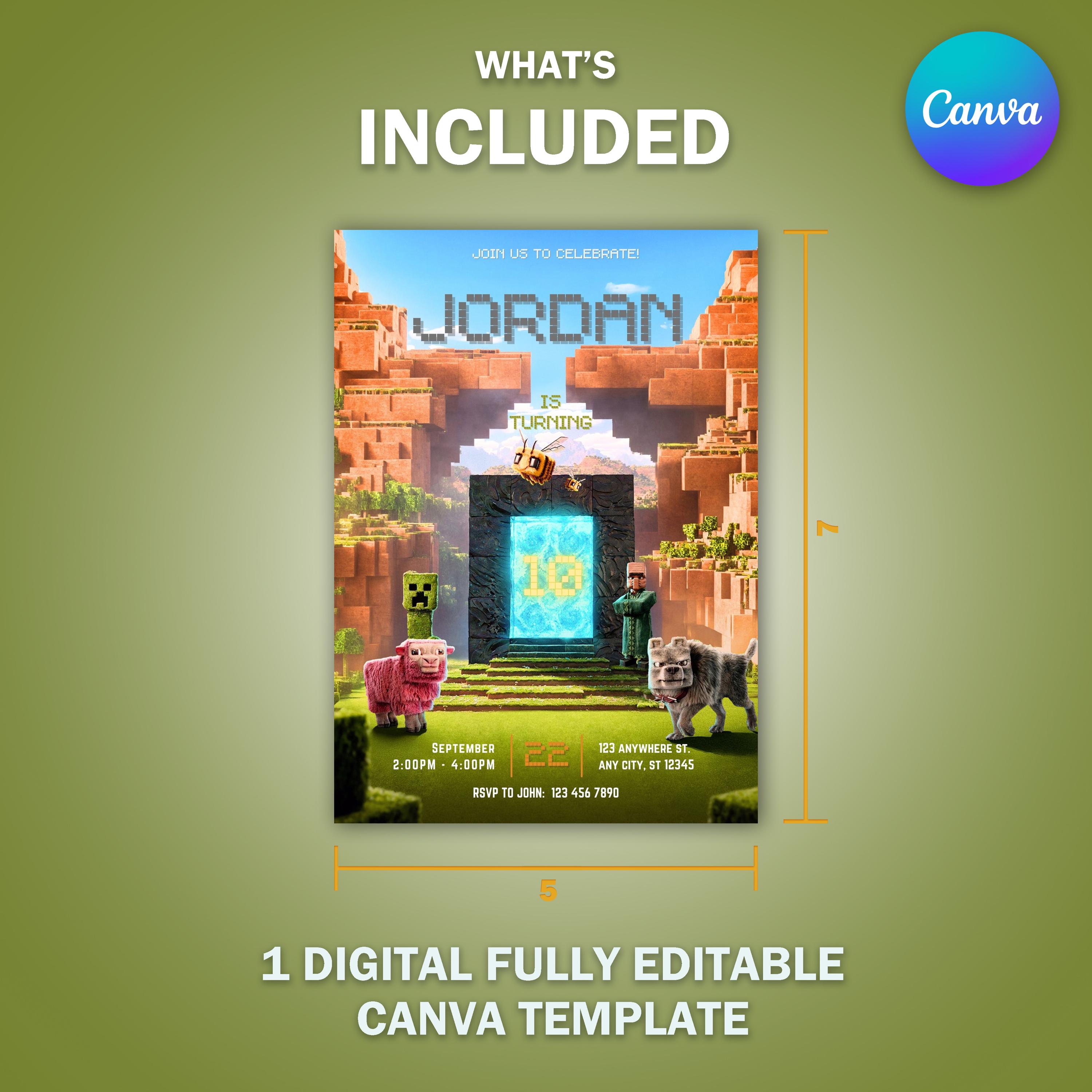 Digital Canva Invitation