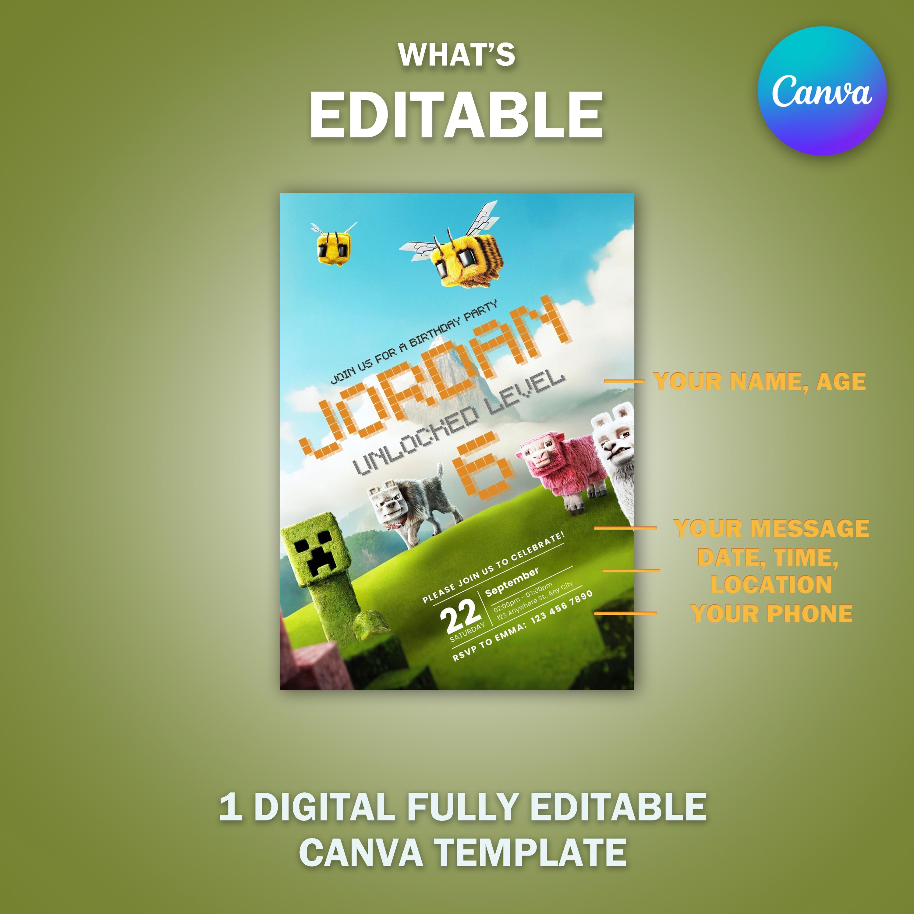 Flexible Digital Invite Template