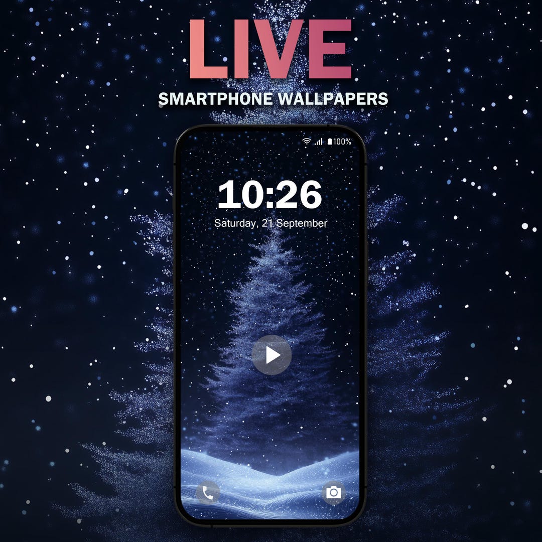 Animated Christmas Tree Live Phone Wallpaper V3 | MP4 JPG for Android