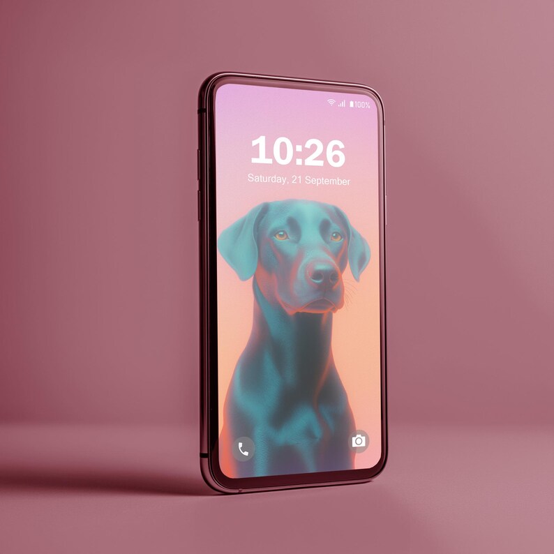 Dog Animals Aesthetic Phone Wallpapers V1 Smartphone Wallpaper Set Cute