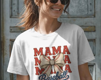 Baseball Mama PNG, Retro Baseball Mom Sublimation Design, Game Day Sports Mom Shirt PNG, Distressed Vintage Script Baseball Graphic V2