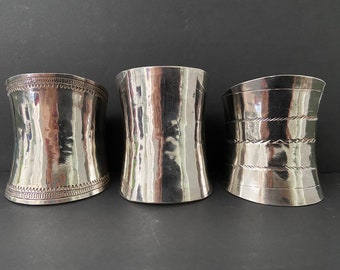 Incredible solid sterling silver cuffs