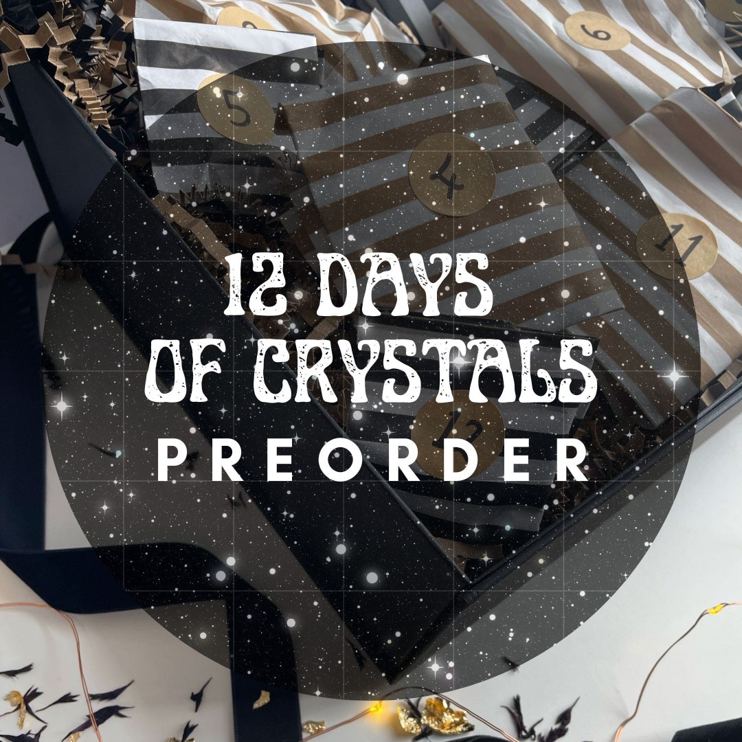 12 DAYS OF CRYSTALS Advent Calendar Preorder // 12 Day Advent Etsy