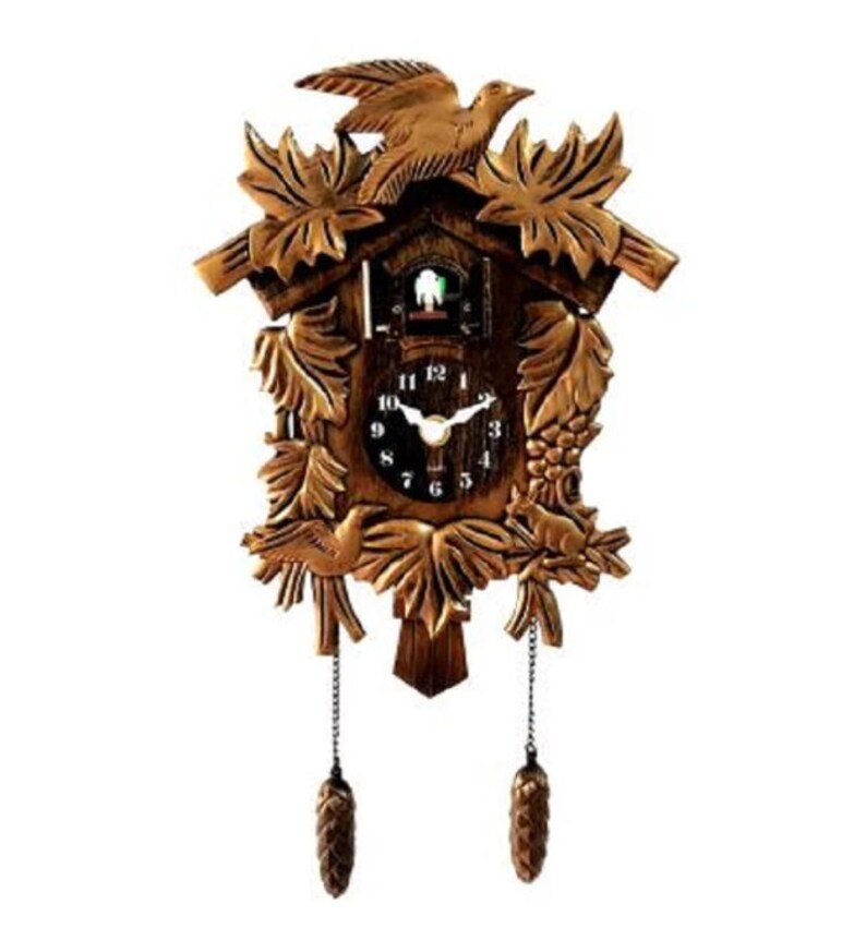 Cuckoo Clock Antique Wall Clock Bird Cuckoo Alarm Clock Etsy