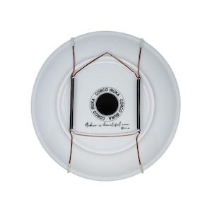 Metal Wall Plate Hanger for 23-27 cm (9-10.6 inch) Dishes, Wire Spring Display Mount, Durable Wall Hangers for Plates, Dish Holders