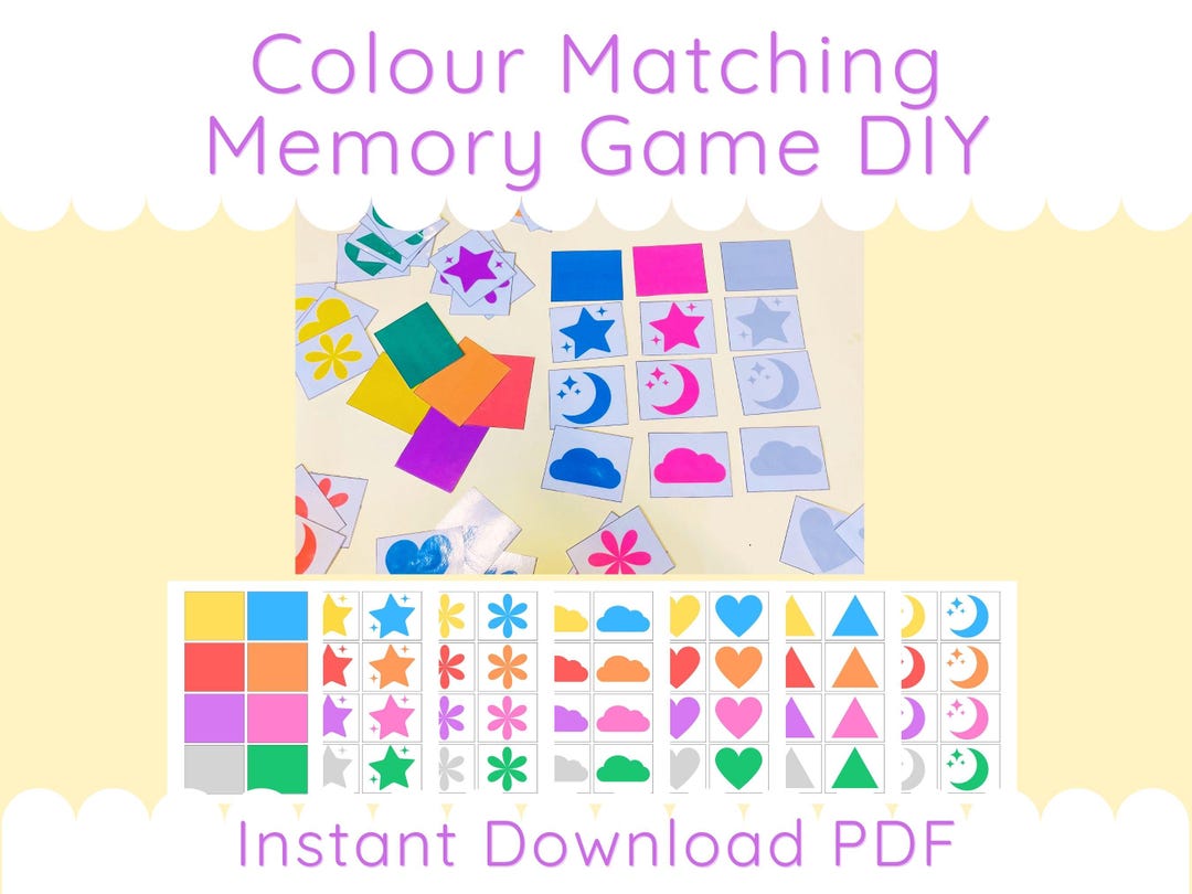 Montessori Colour Matching Baby Development Game Toddler Milestone ...