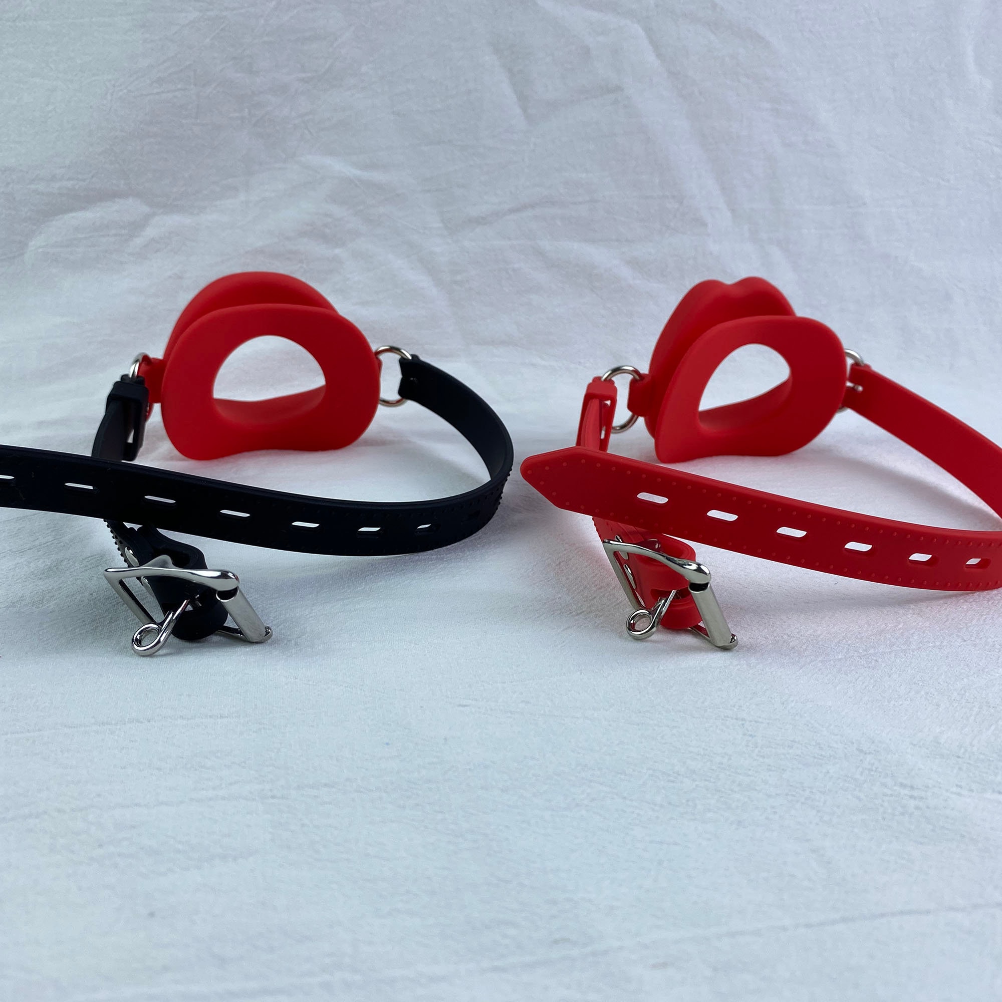 Silicone Lips Gag, Red Lips Gag, Fetish Gag, Kink Gag, Bdsm Gag, Open