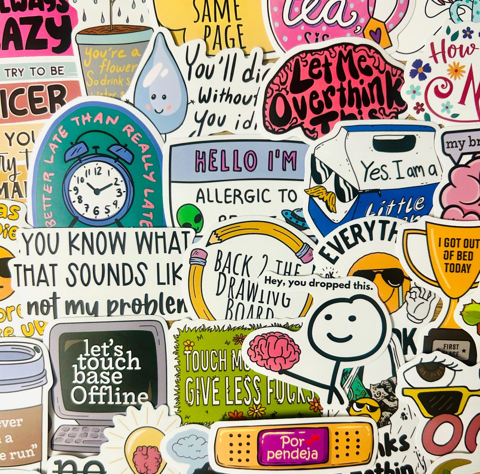 50 Pcs Humorous and Sarcastic Stickers Pack | Creative Funny Stickers ...