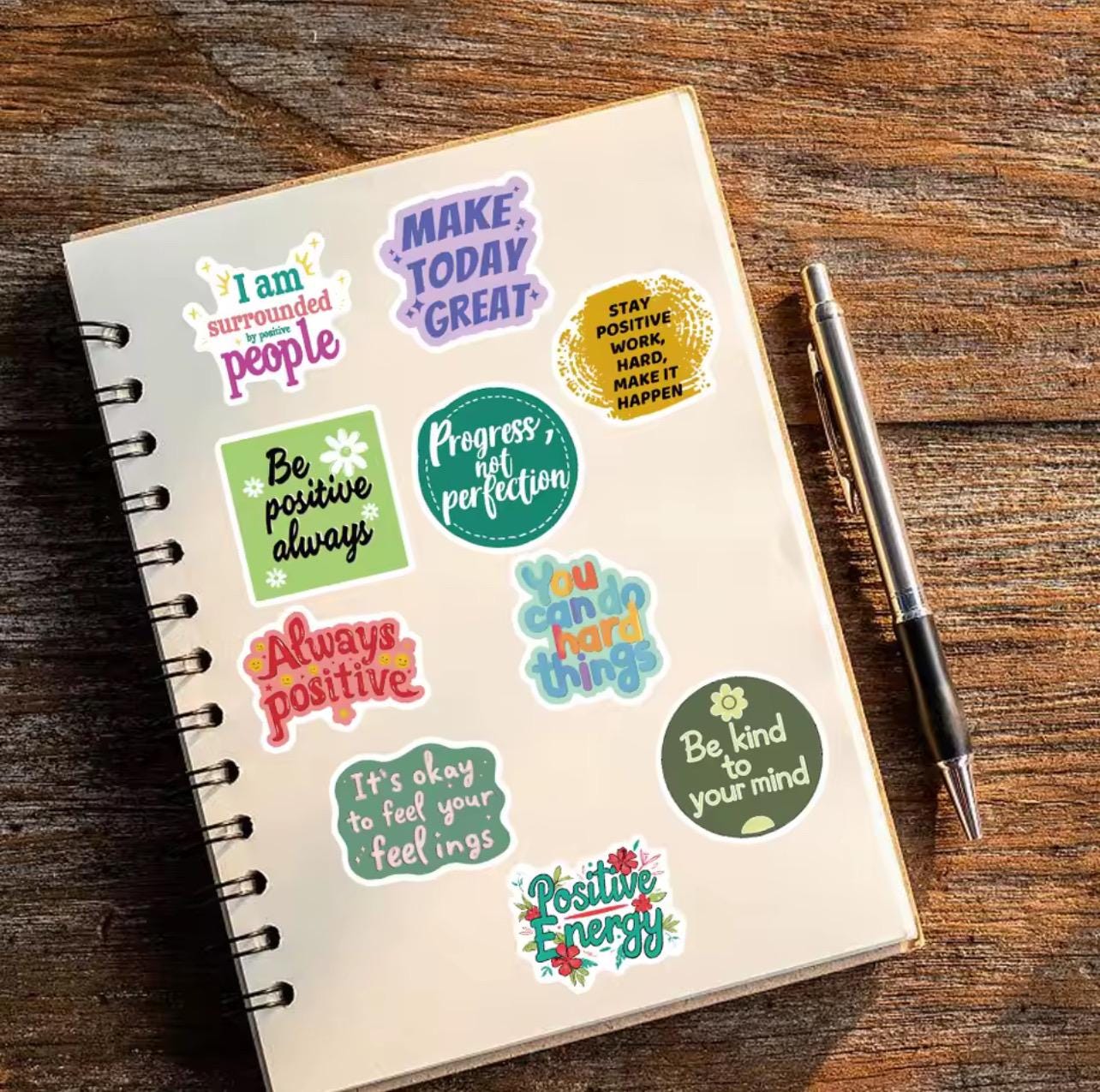 50 Pcs Positive Affirmation Stickers | Motivational, Mental Health ...