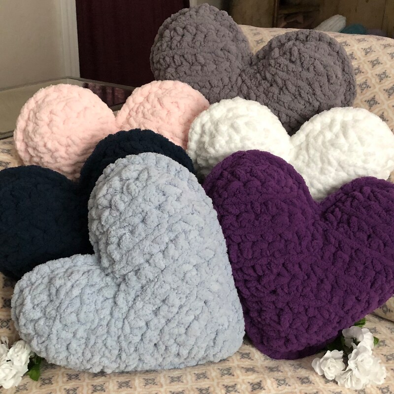 Purple Hearts Pillow main image 1