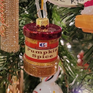 Pumpkin Spice Christmas Food Kitchen Ornament
