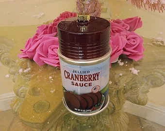 Cranberry Sauce Can Dinner Food Christmas Ornament