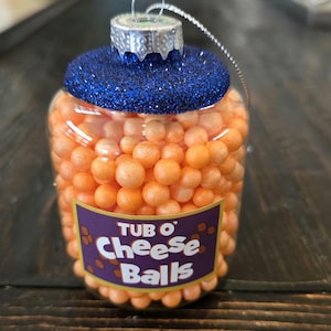 Cheese Balls Snack Christmas Food Ornament