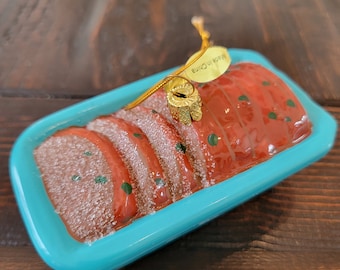Meatloaf Dinner Christmas Food Ornament
