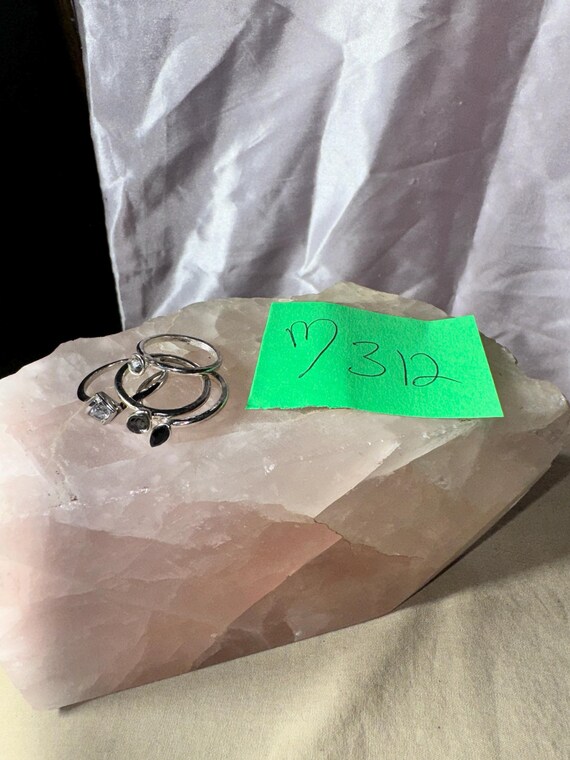 SET OF 4 STACK-able rings ring set stack-able rin… - image 2