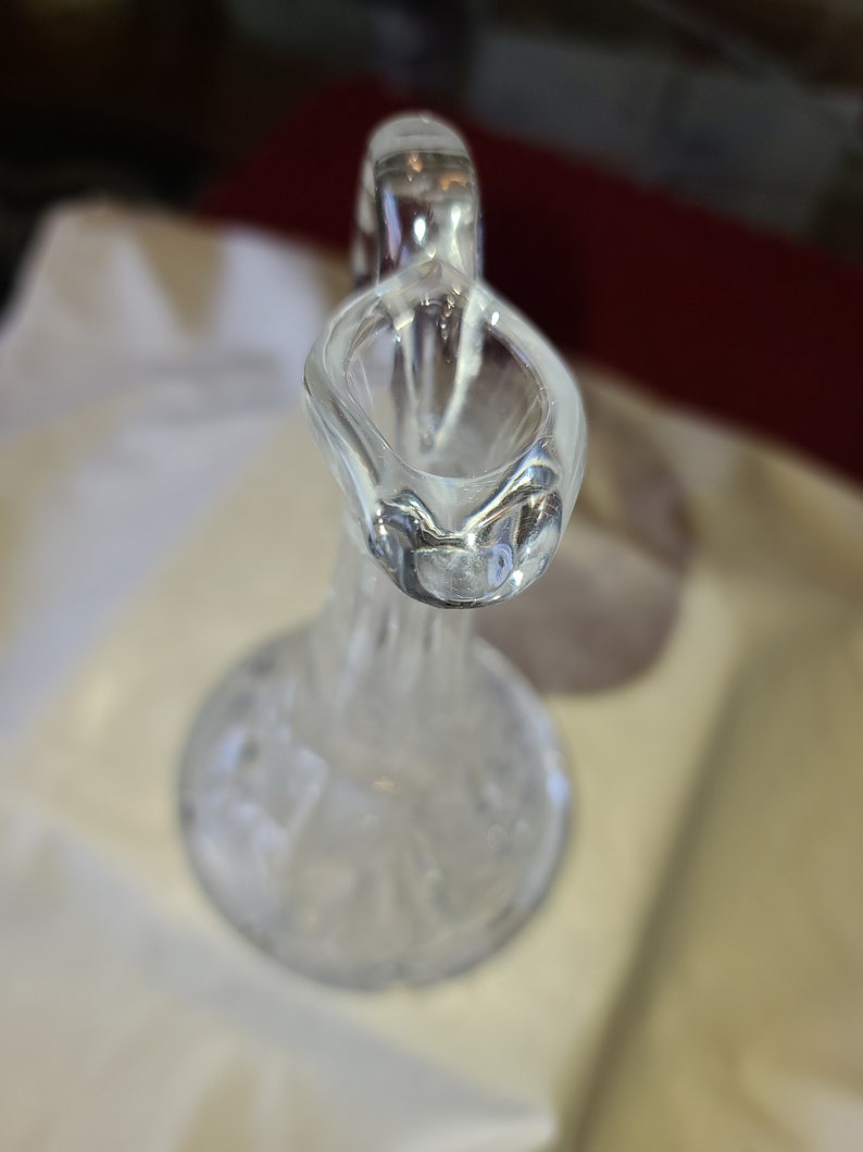 VINTAGE CRYSTAL SALAD Dressing Cruet Vinegar Cruet Collectable Glass