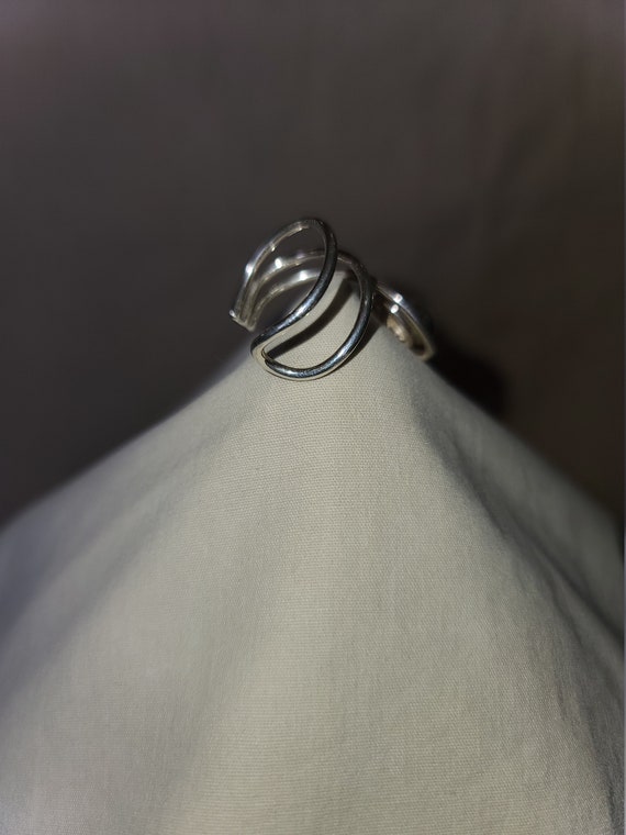 STERLING SILVER WRAP Moonstone ring sterling silv… - image 3