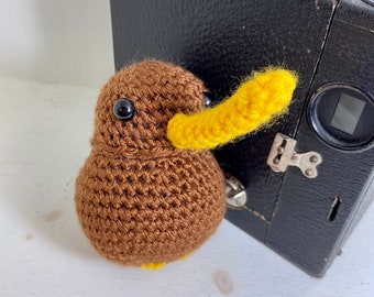 Hand Crocheted Kiwi Bird Amigurumi