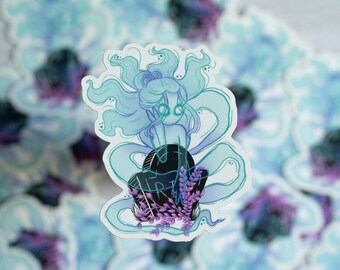 Sticker | Spooky Cute Wanderlust Ghost - Soft Touch Matte