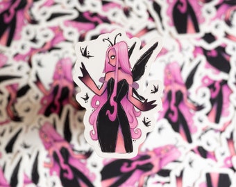 Sticker | Spooky Cute Butterfly Queen - DTIYS Challenge Entry - Soft Touch Matte