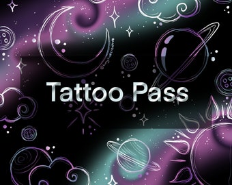 Tattoo Pass | Permission Ticket for Designs as Tattoos - Digital