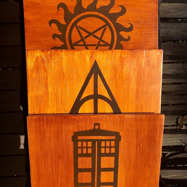 Wood Lap Desk - Fandom Inspired - Doctor Who, Harry Potter, Supernatural