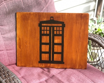 Wood Lap Desk - TARDIS