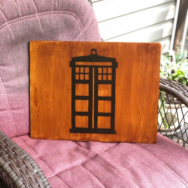 Wood Lap Desk - TARDIS