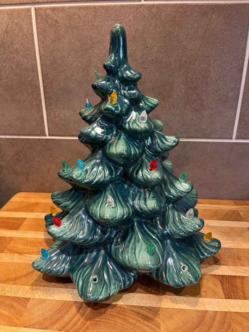 Rare Vintage Atlantic Mold Ceramic Christmas Tree Tree Only Etsy Canada