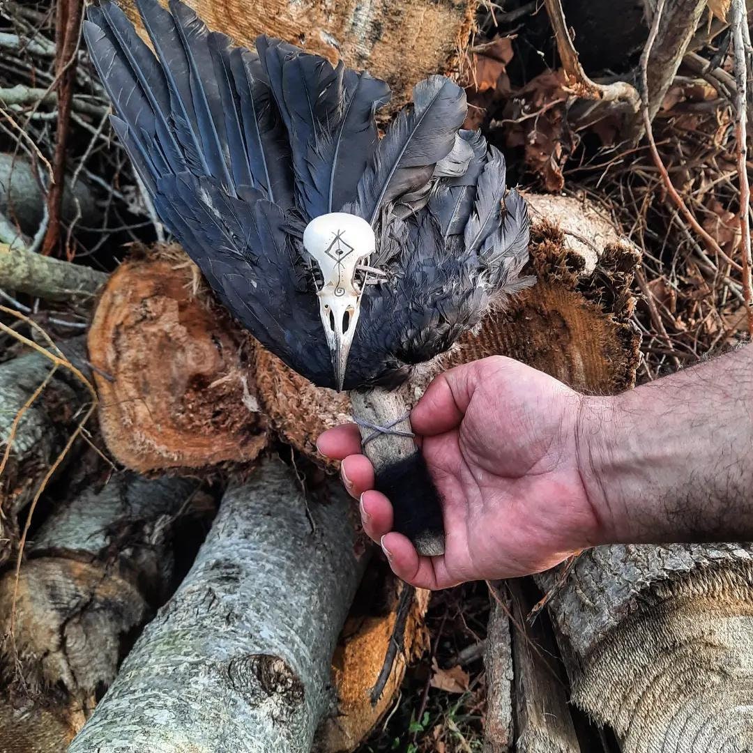 Éventail de Fumigation Corbeau