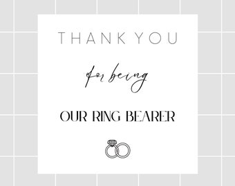 Digital Download | Wedding Ring Bearer Gift Tag