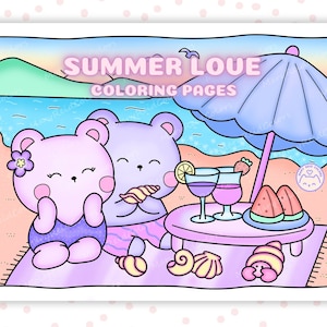 Kawaii Coloring Pages For Adults, Cozy Coloring Book, Aesthetic Coloring Pages, Cute Printable, Japanese Kawaii, Cute Artwork, Kawaii Art